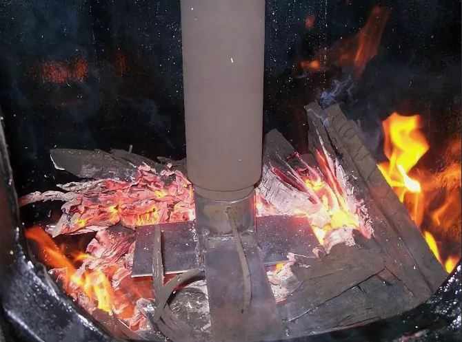 Работа печи процесс горения топлива